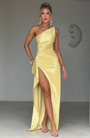 Babyboo Ariel Maxi Dress Lemon USA | 170-LTJHCN