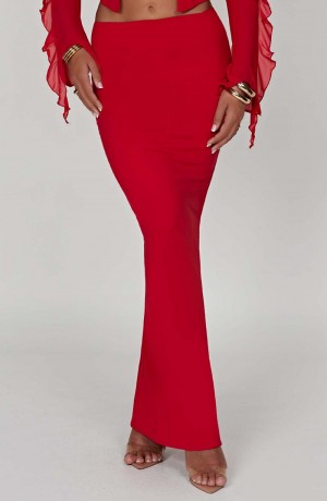 Babyboo Astrid Maxi Skirt Red USA | 319-KATXIN