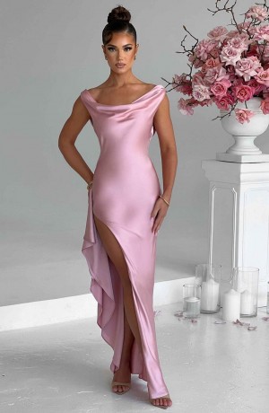 Babyboo Marilyn Maxi Dress Blush USA | 169-XOEGSW