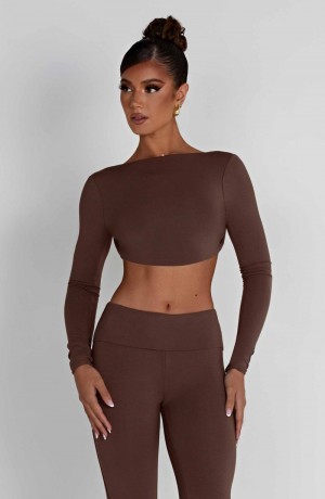 Babyboo Sahra Top Chocolate USA | 831-YWTHJU