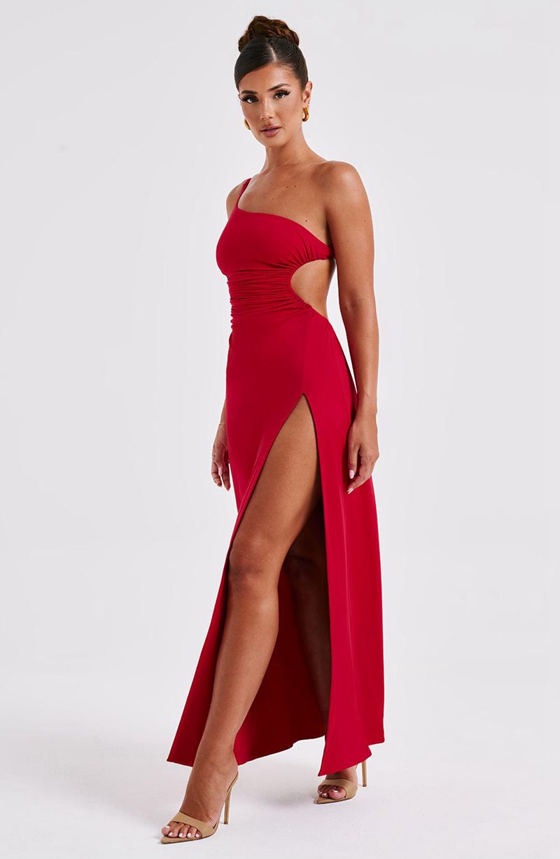 Babyboo Alecia Maxi Dress Red USA | 186-PNBRQX