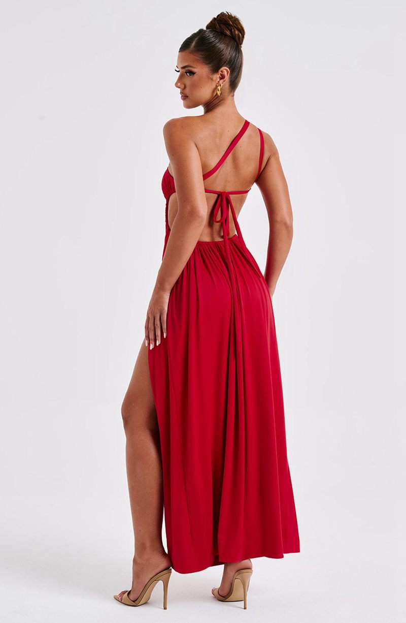 Babyboo Alecia Maxi Dress Red USA | 186-PNBRQX