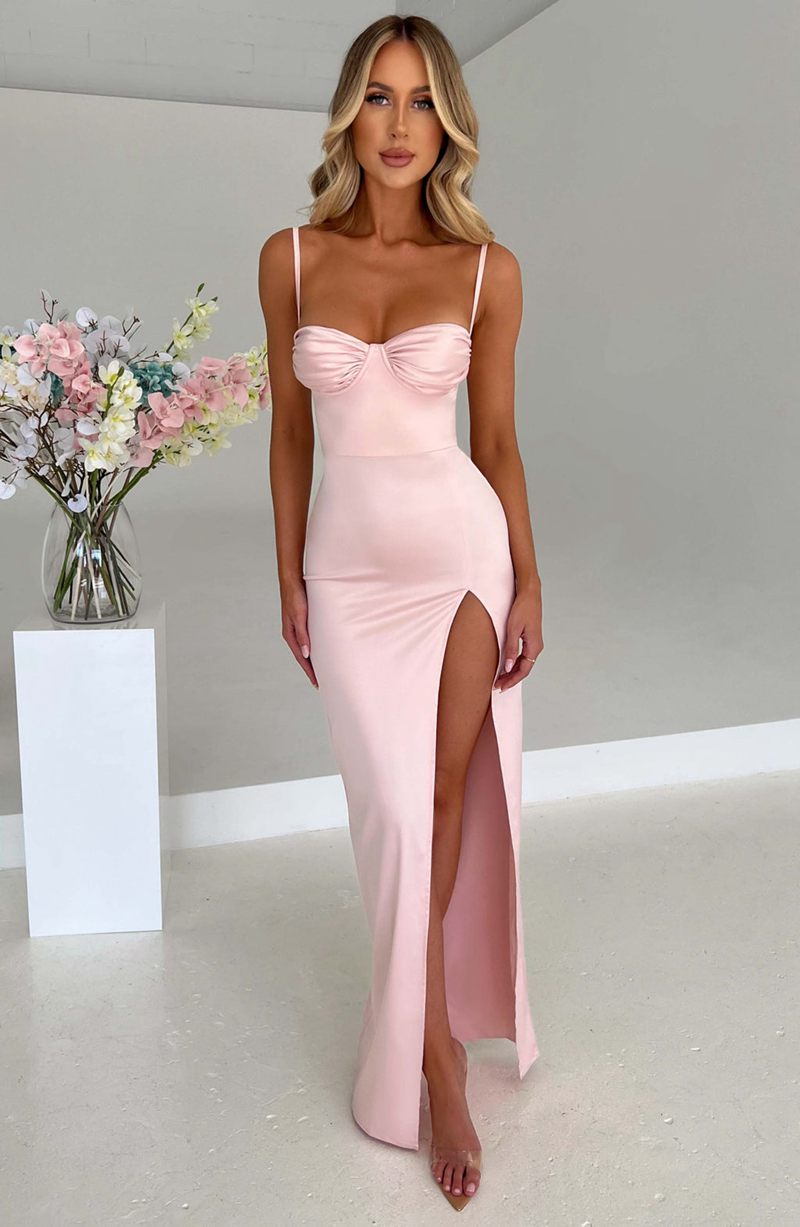 Babyboo Alora Maxi Dress Blush USA | 634-NILRUV