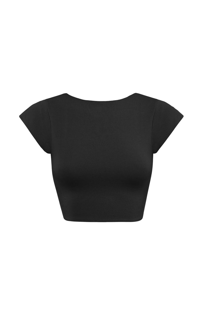 Babyboo Anika Top Black USA | 173-GUAZKF