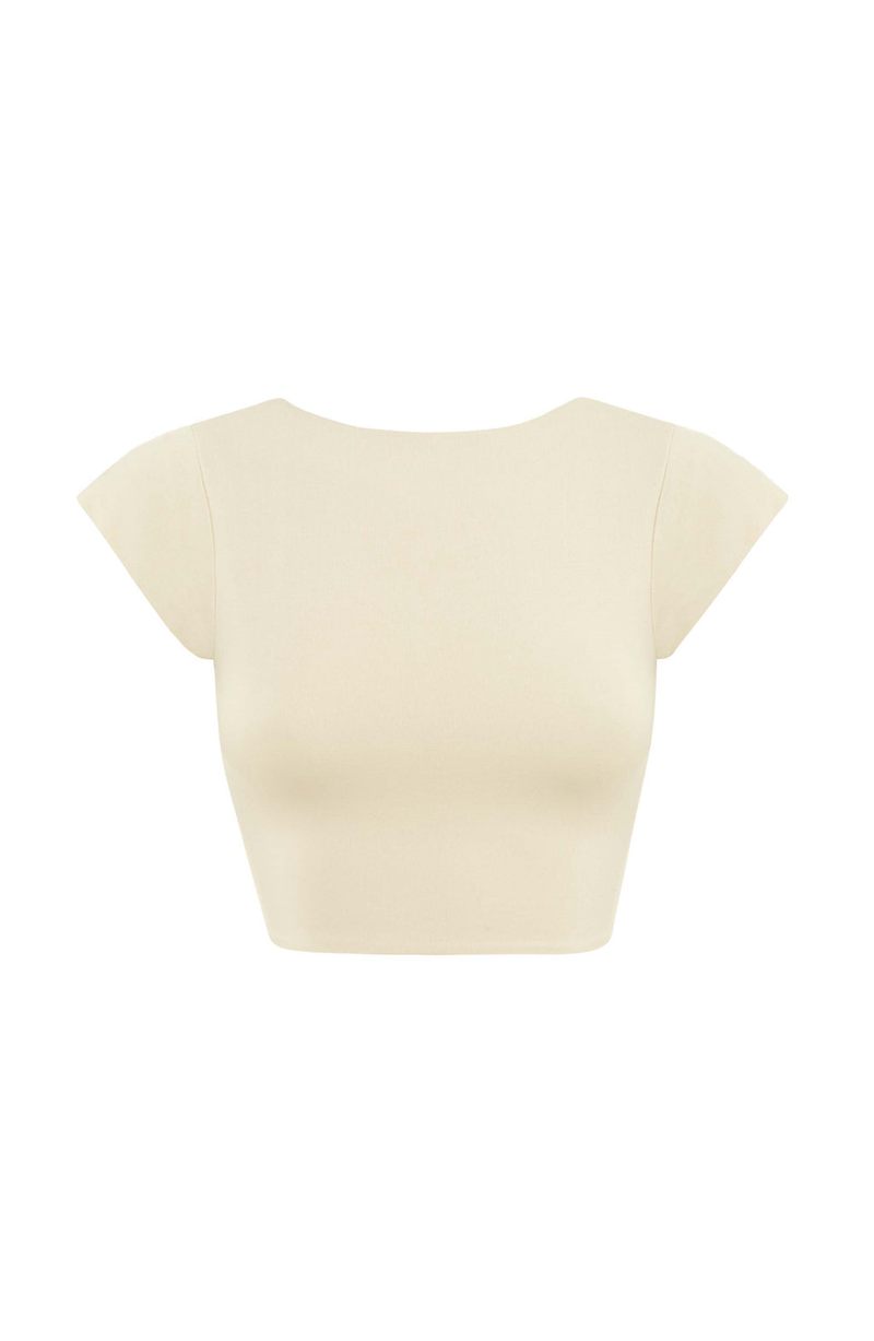 Babyboo Anika Top Cream USA | 407-MVOHJS