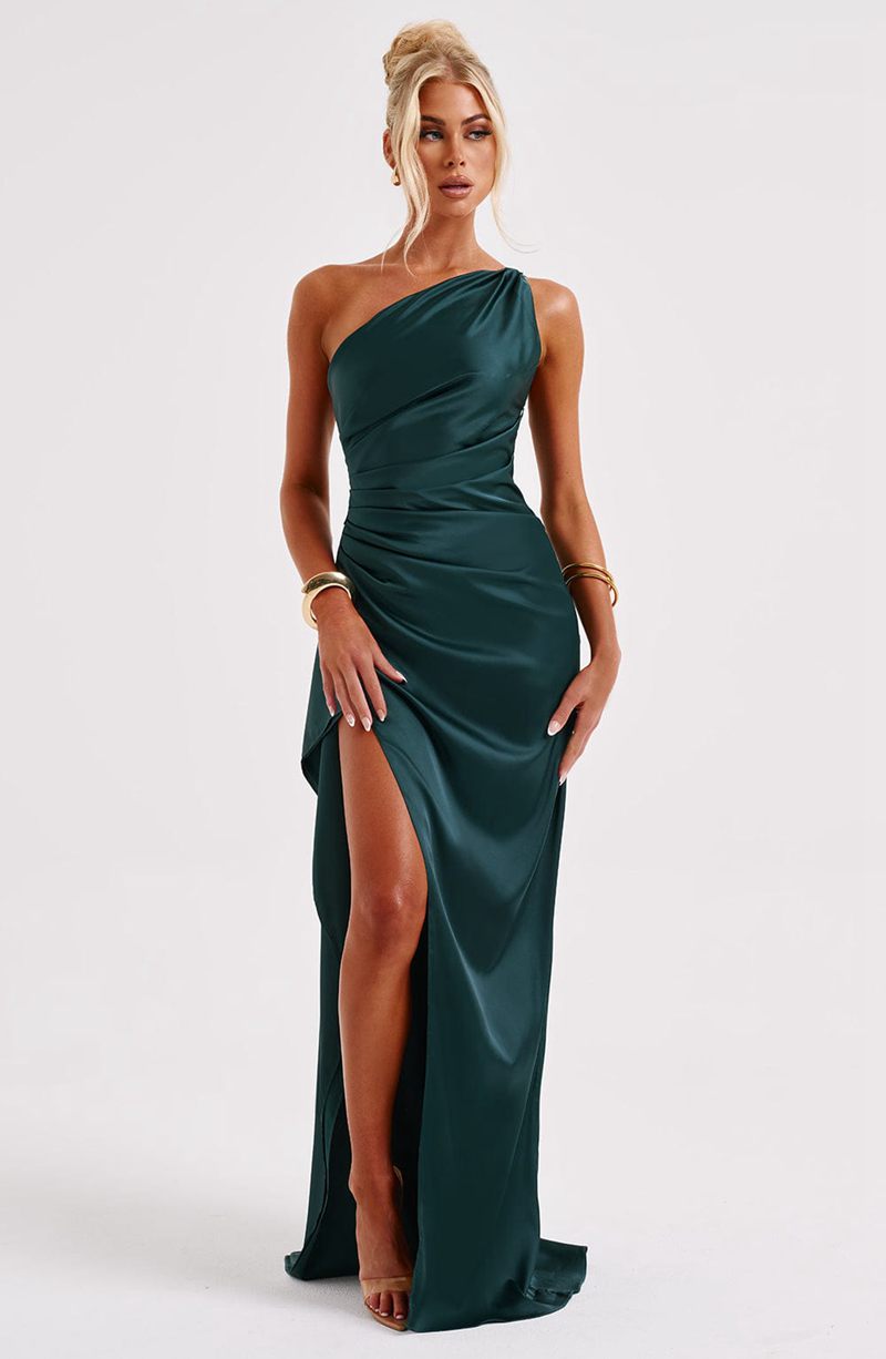 Babyboo Ariel Maxi Dress Emerald USA | 945-WOKAER