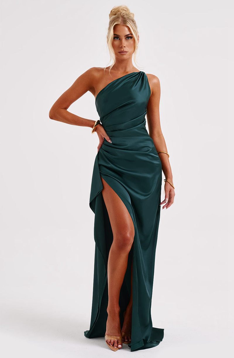 Babyboo Ariel Maxi Dress Emerald USA | 945-WOKAER