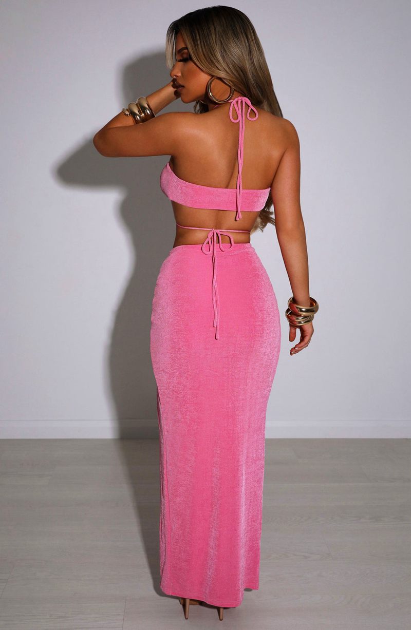 Babyboo Ariela Maxi Skirt Bubblegum USA | 175-PVWDCN