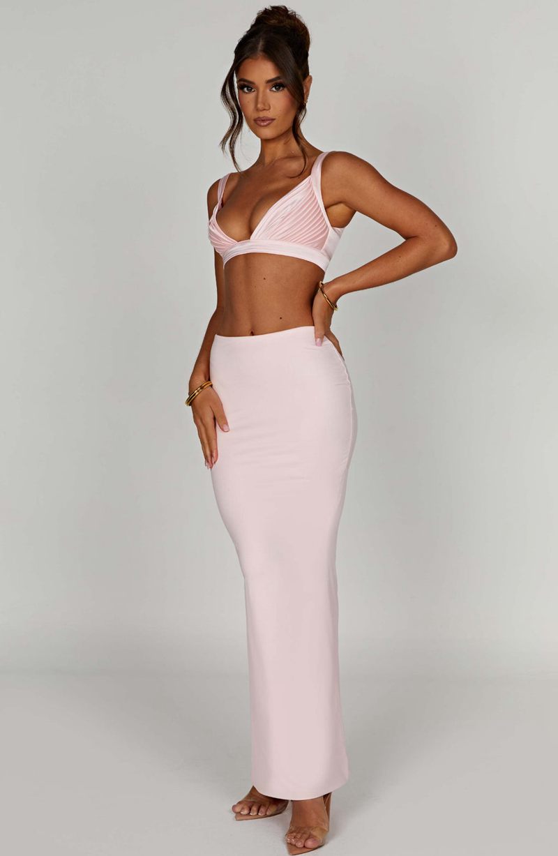 Babyboo Astrid Maxi Skirt Blush USA | 156-WELHIP