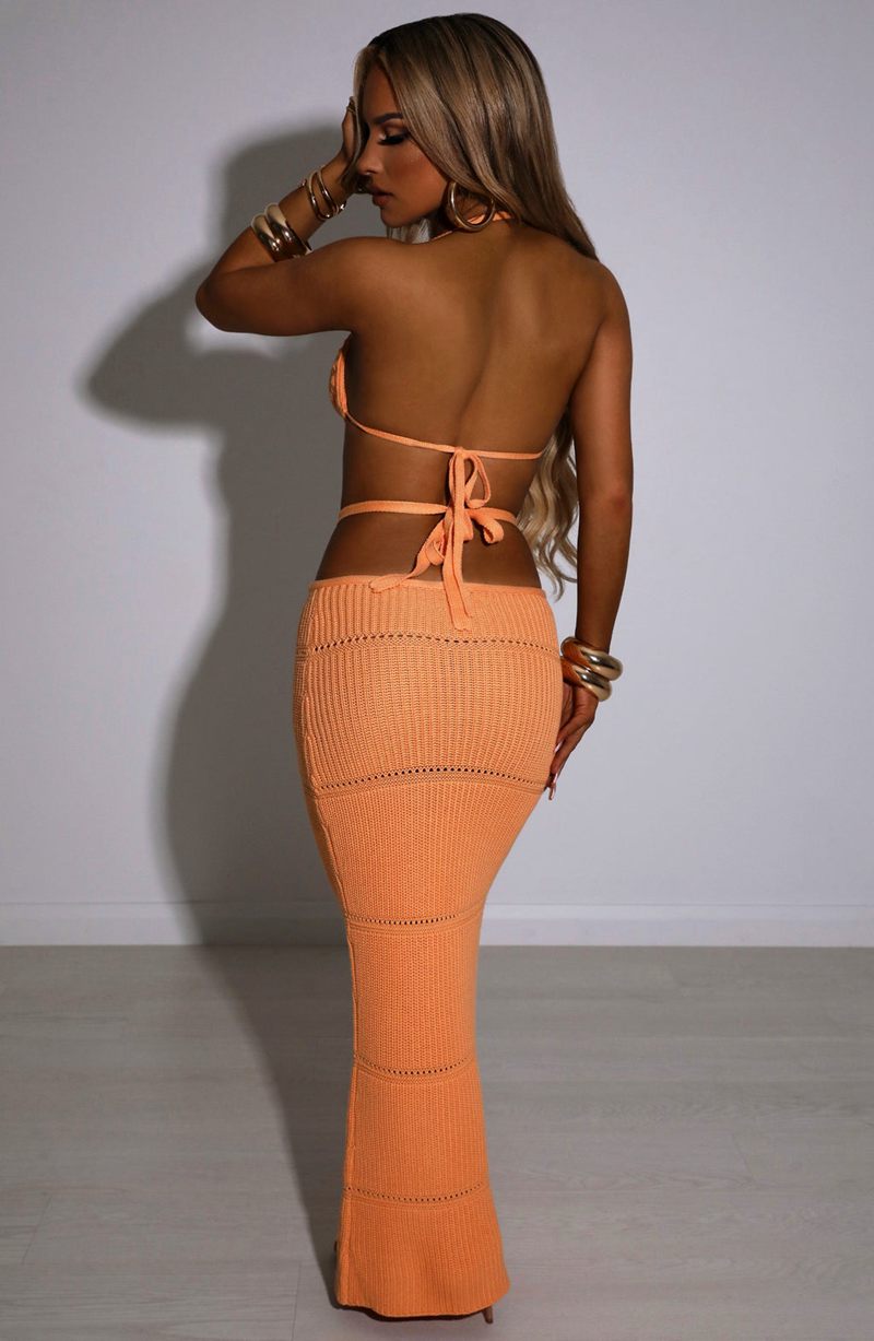 Babyboo Aubery Maxi Skirt Orange USA | 258-DNWVUG