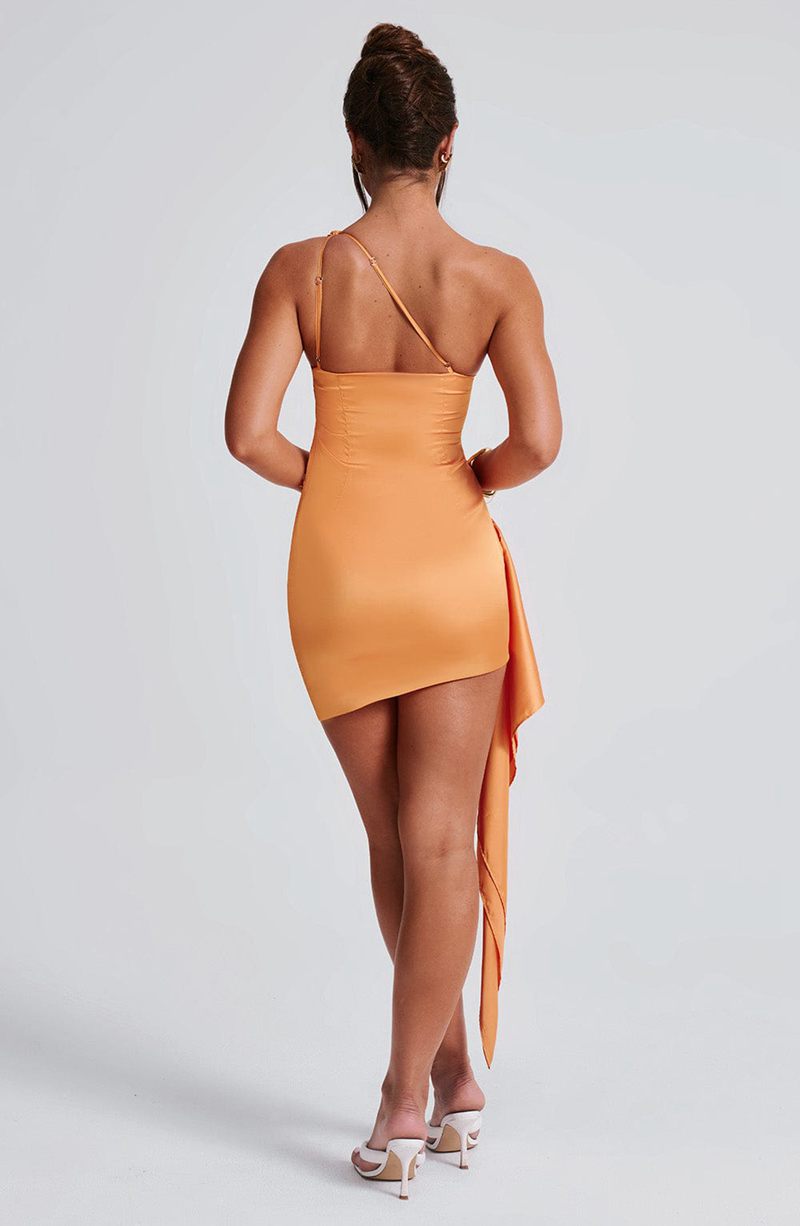 Babyboo Avery Mini Dress Tangerine USA | 941-DRNJYK