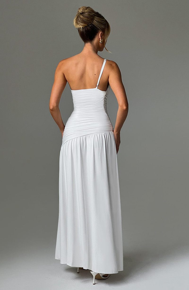 Babyboo Claudia Maxi Dress White USA | 218-PFANCV