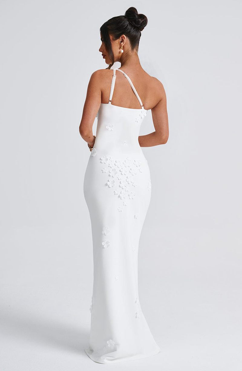 Babyboo Cynthia Maxi Dress White USA | 260-AHOPXW