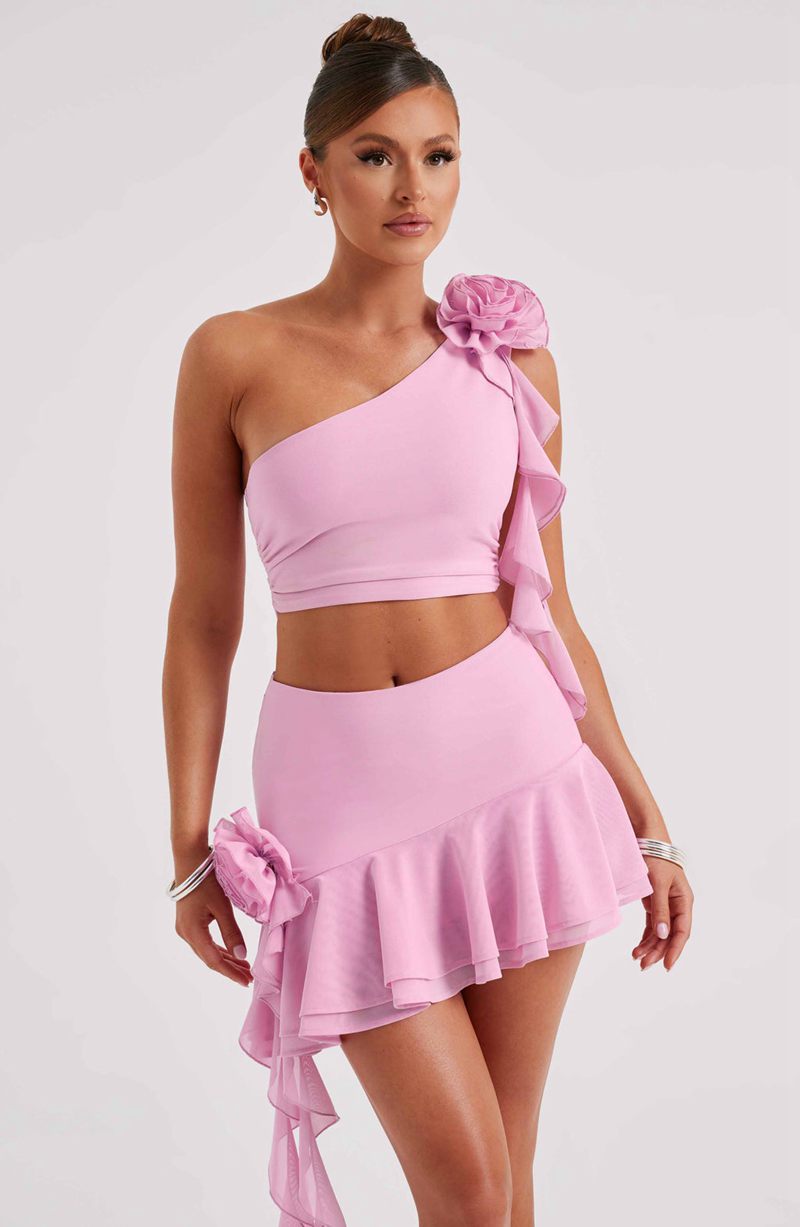 Babyboo Daina Mini Skirt Pink USA | 625-GXFOLA