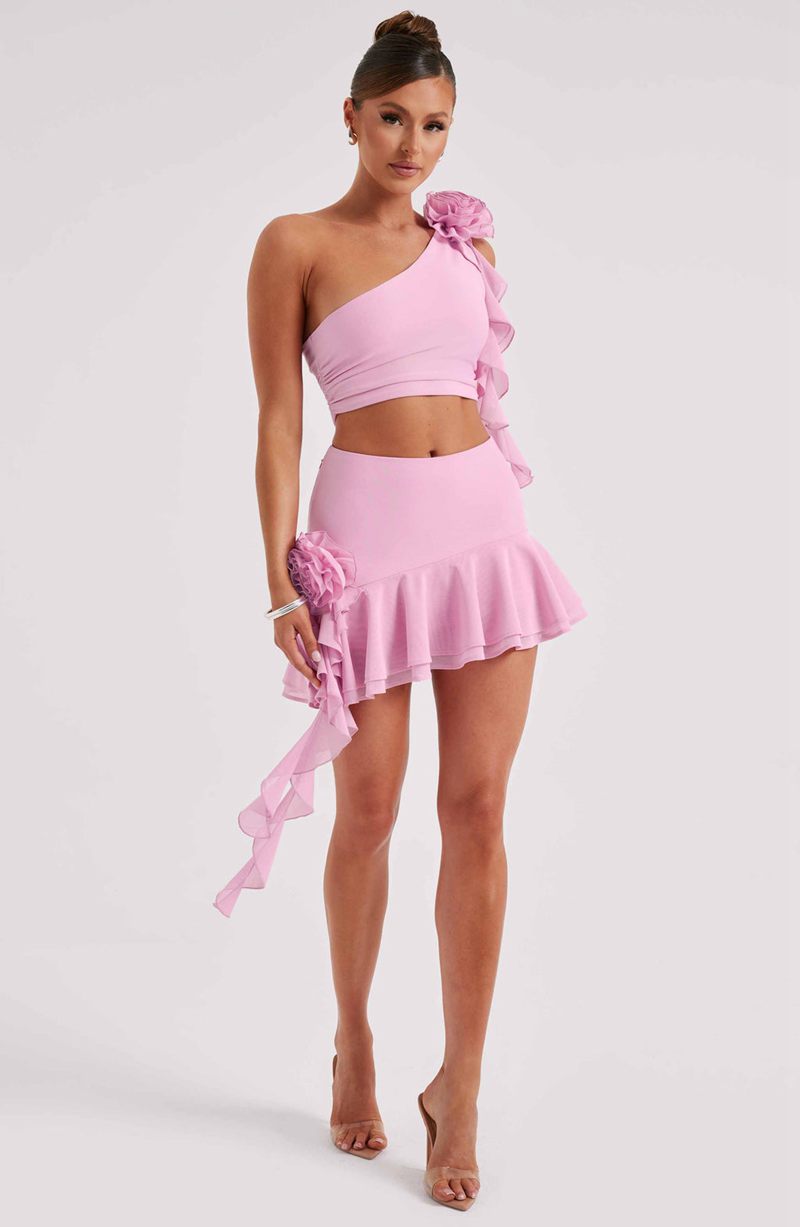 Babyboo Daina Mini Skirt Pink USA | 625-GXFOLA