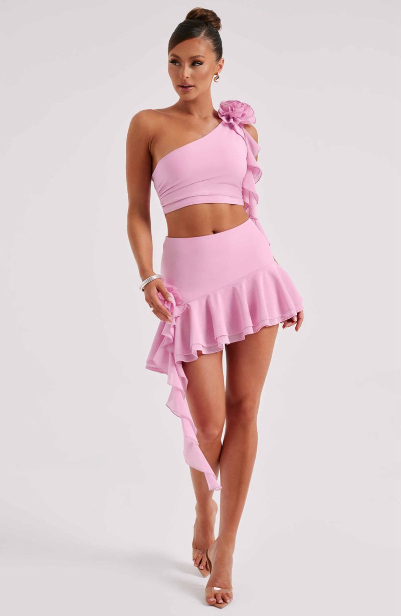 Babyboo Daina Mini Skirt Pink USA | 625-GXFOLA