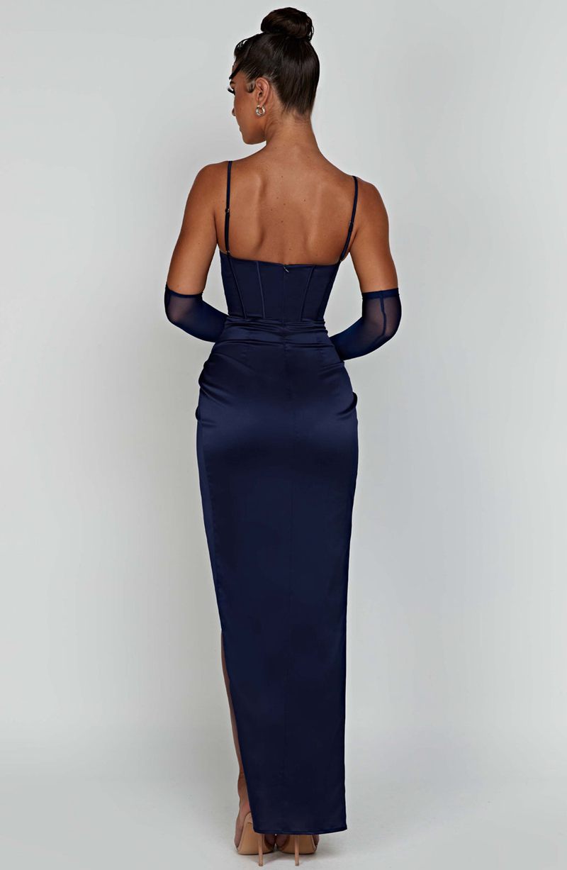 Babyboo Despina Maxi Dress Navy USA | 136-FUVZOA