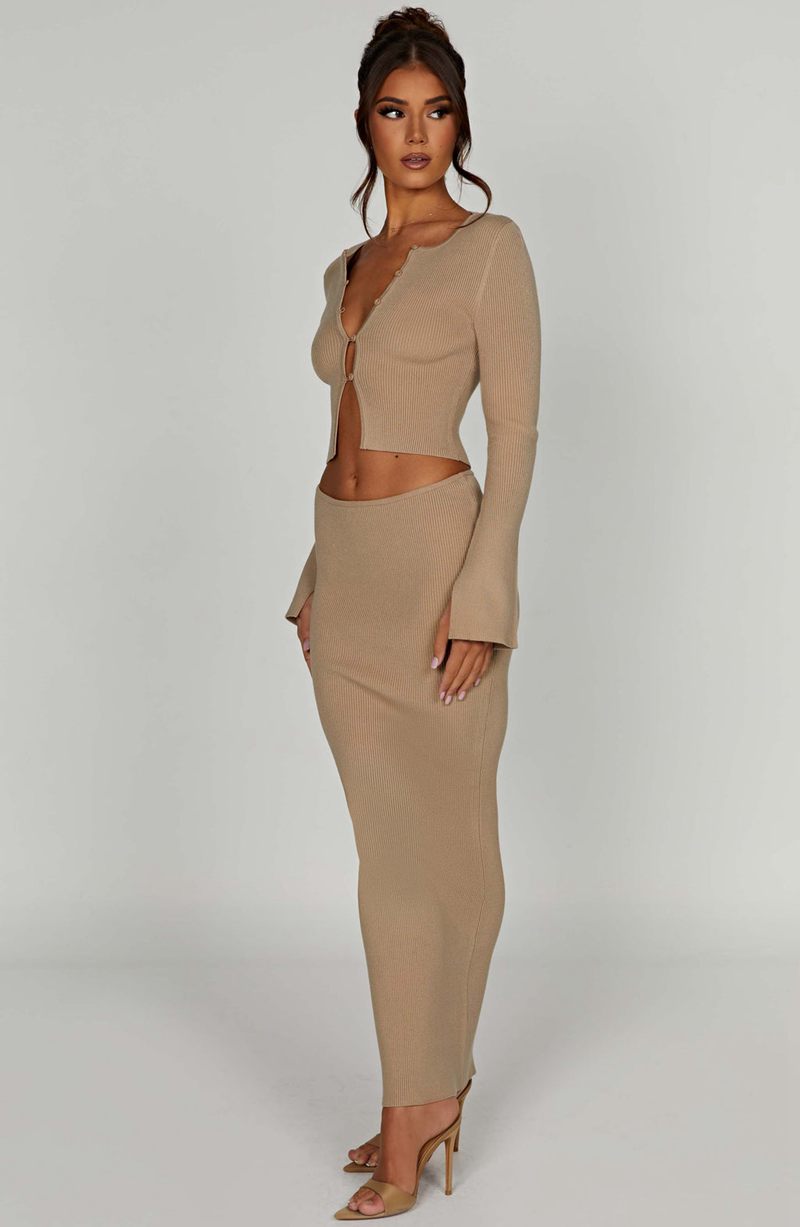 Babyboo Elia Maxi Skirt Beige USA | 123-JXOITL