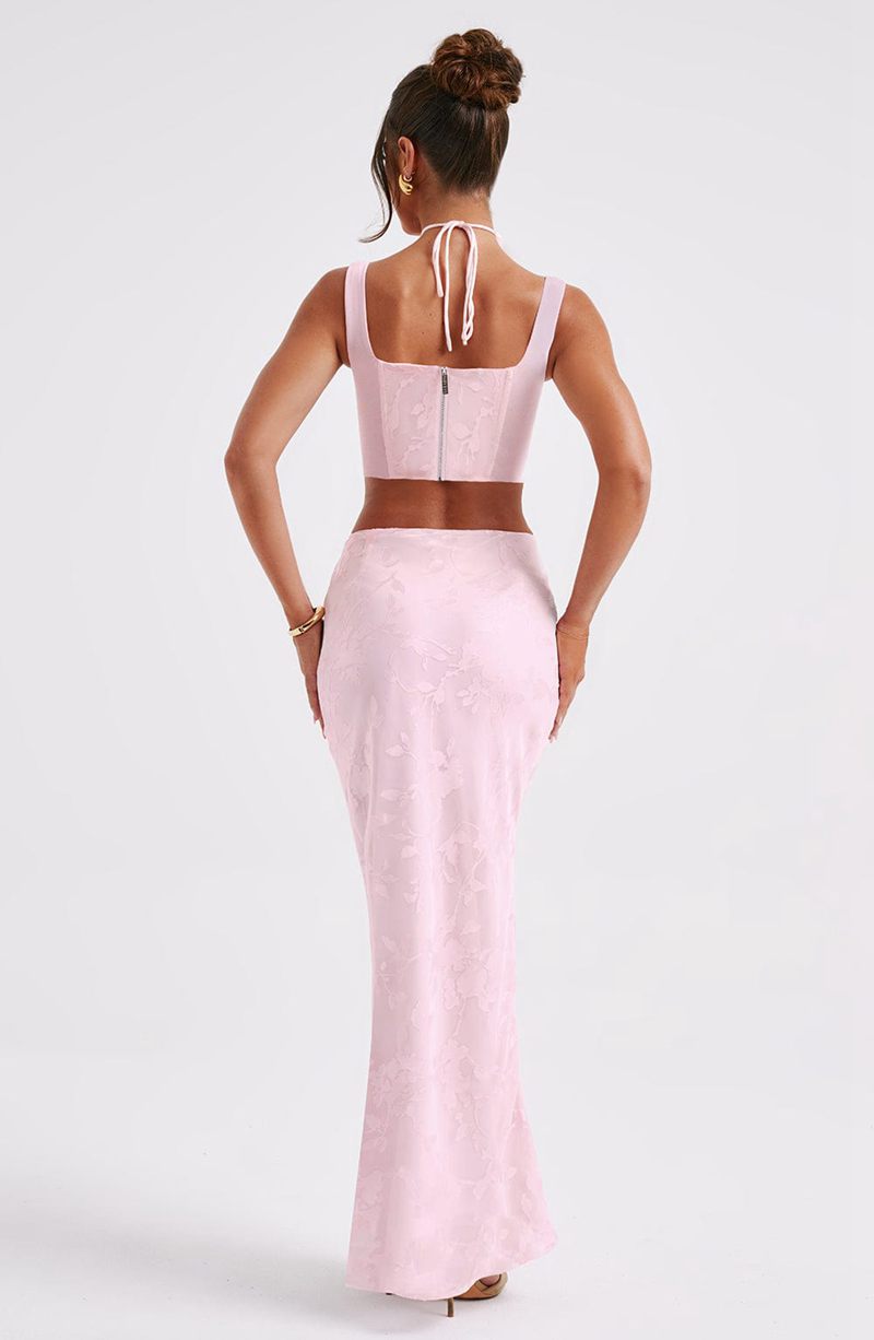 Babyboo Elizabeth Maxi Skirt Blush USA | 607-MACNWE