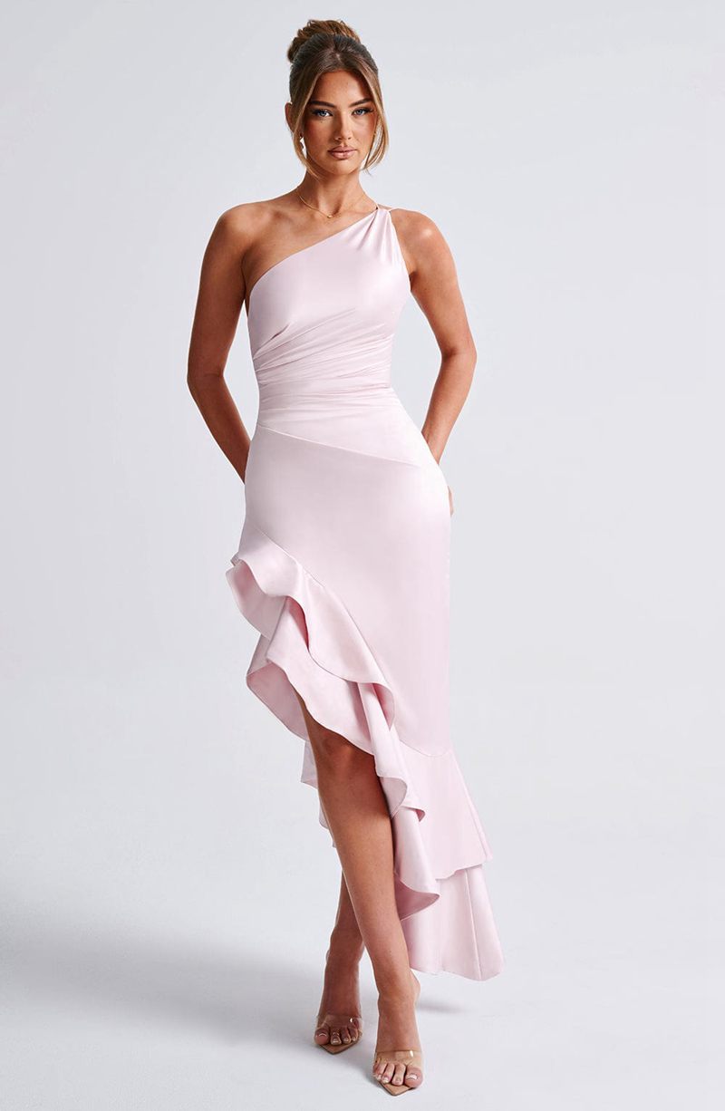 Babyboo Esmeraya Maxi Dress Blush USA | 307-TSKIHW