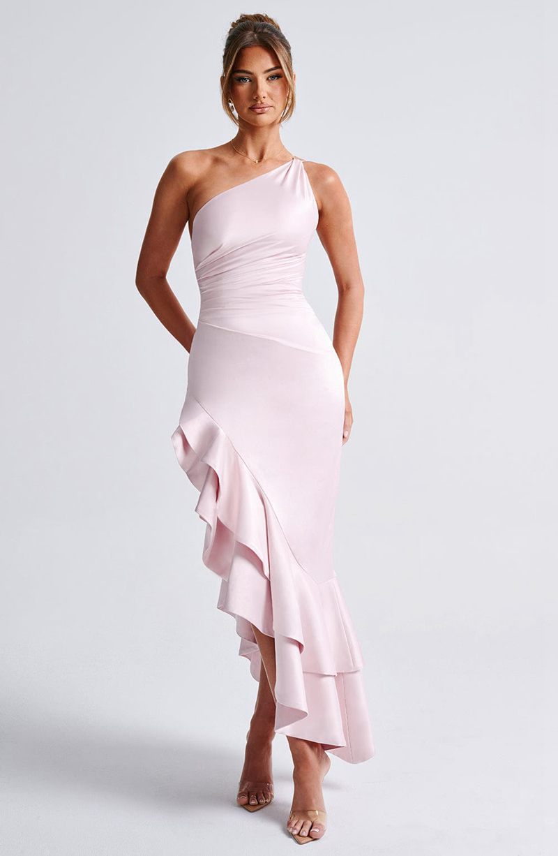 Babyboo Esmeraya Maxi Dress Blush USA | 307-TSKIHW