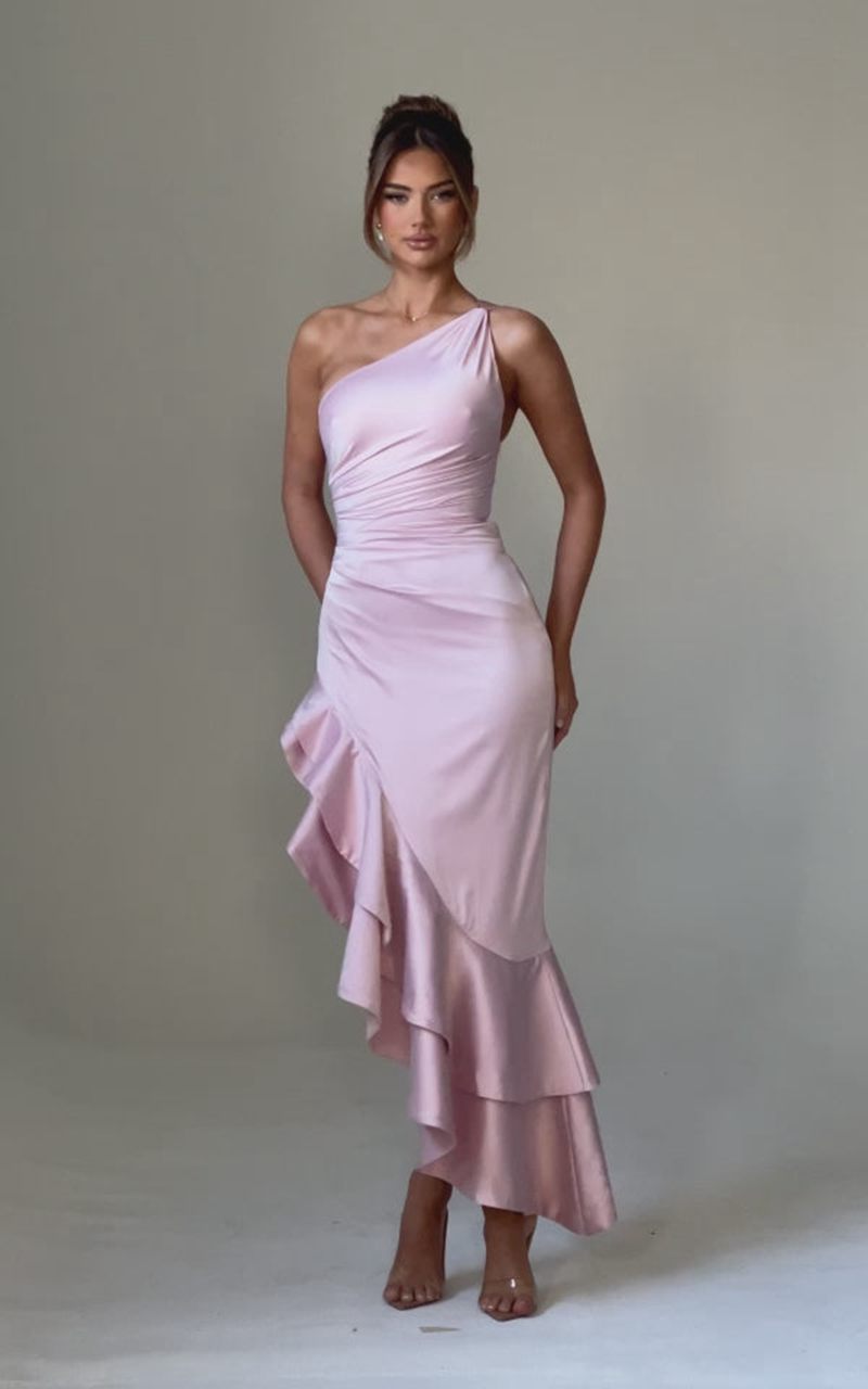 Babyboo Esmeraya Maxi Dress Blush USA | 307-TSKIHW