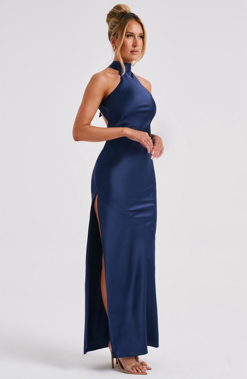 Babyboo Etta Maxi Dress Navy USA | 129-TPAVKM