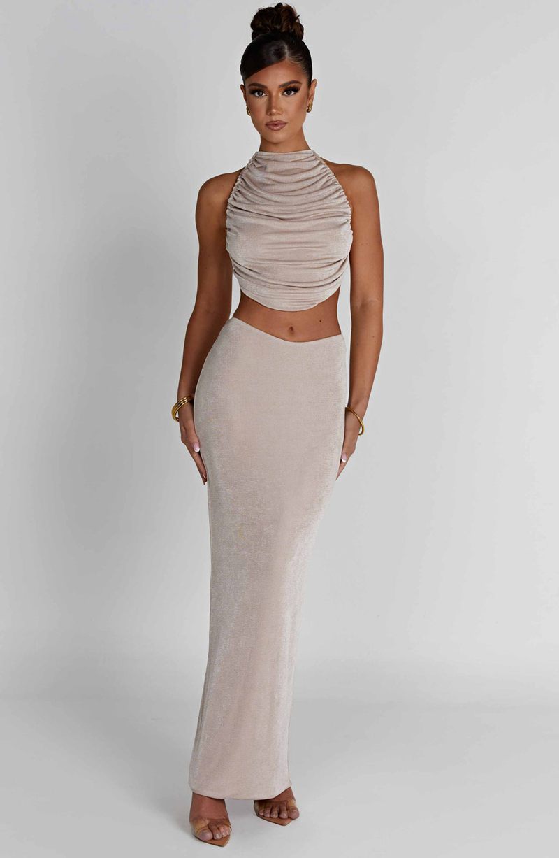 Babyboo Fifi Maxi Skirt Champagne USA | 175-GLUCTB