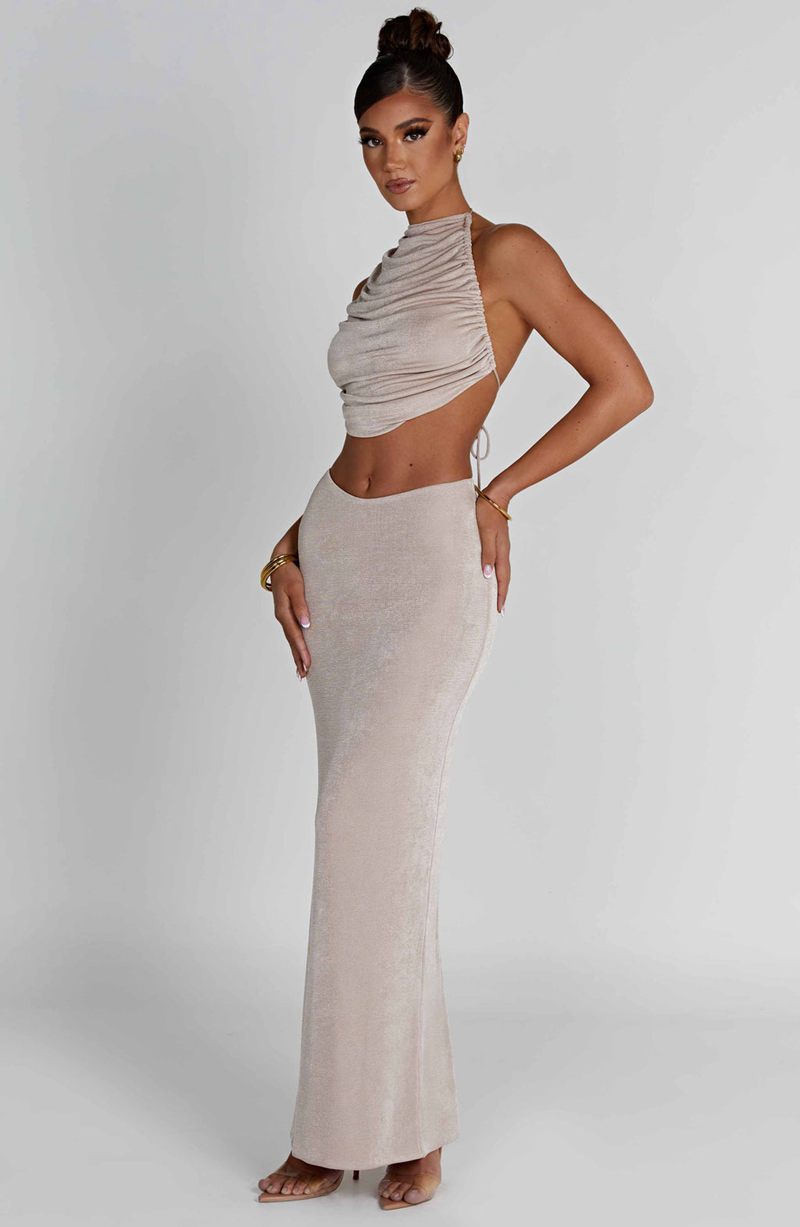 Babyboo Fifi Maxi Skirt Champagne USA | 175-GLUCTB