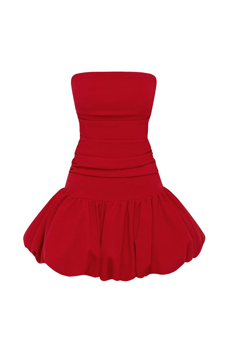 Babyboo Gemma Mini Dress Red USA | 154-STGCXL