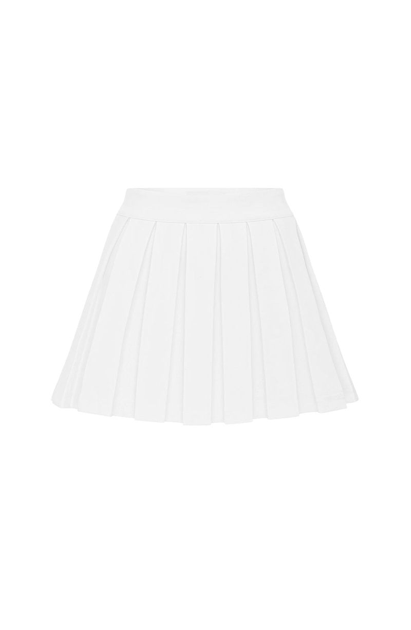 Babyboo Gretchen Mini Skirt White USA | 125-NMLRWS