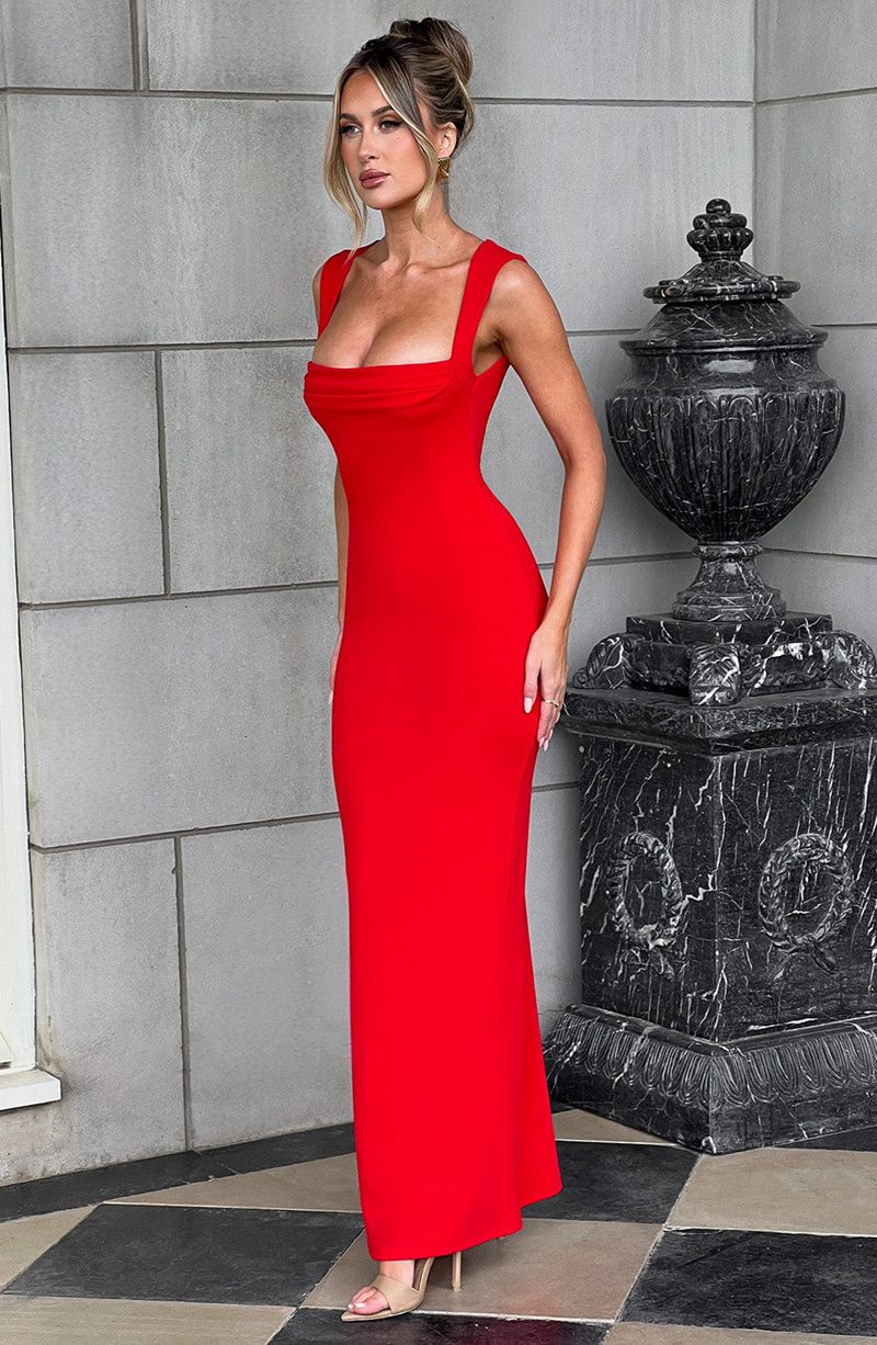 Babyboo Helena Maxi Dress Red USA | 169-CWFRZS