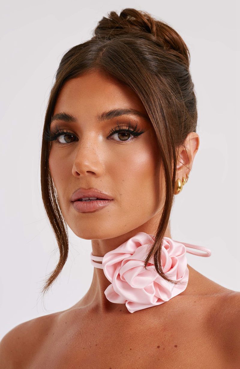 Babyboo India Floral Neck Tie Blush USA | 653-ULCGHF