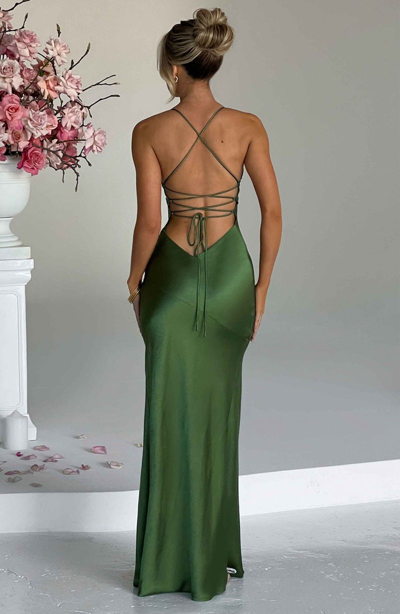 Babyboo Isobel Maxi Dress Emerald USA | 350-UBLOHM