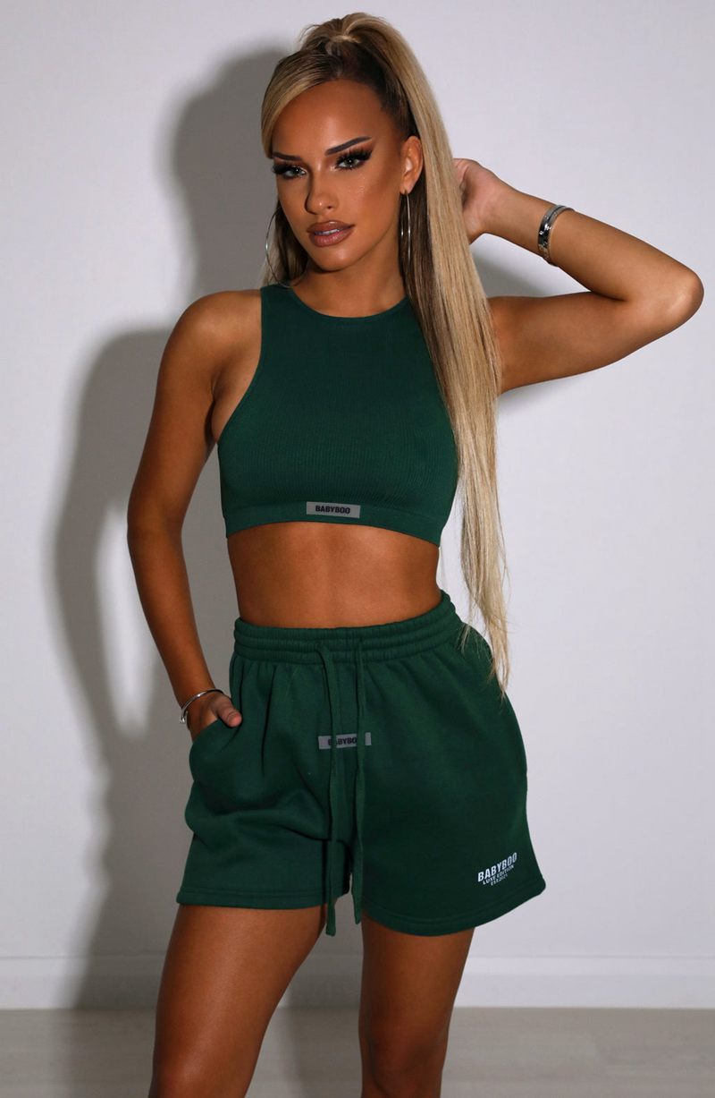 Babyboo Jae Luxe Crop Emerald USA | 274-PBLYTI