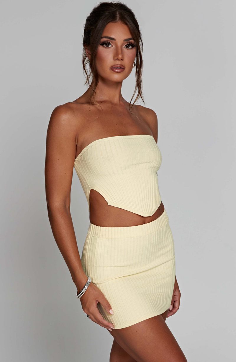 Babyboo Jaz Mini Skirt Lemon USA | 016-ETSAOV