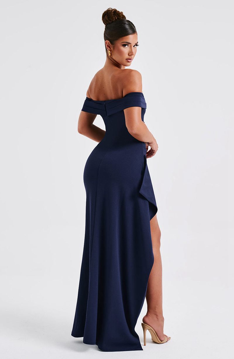 Babyboo Joyce Maxi Dress Navy USA | 682-HVXCUO