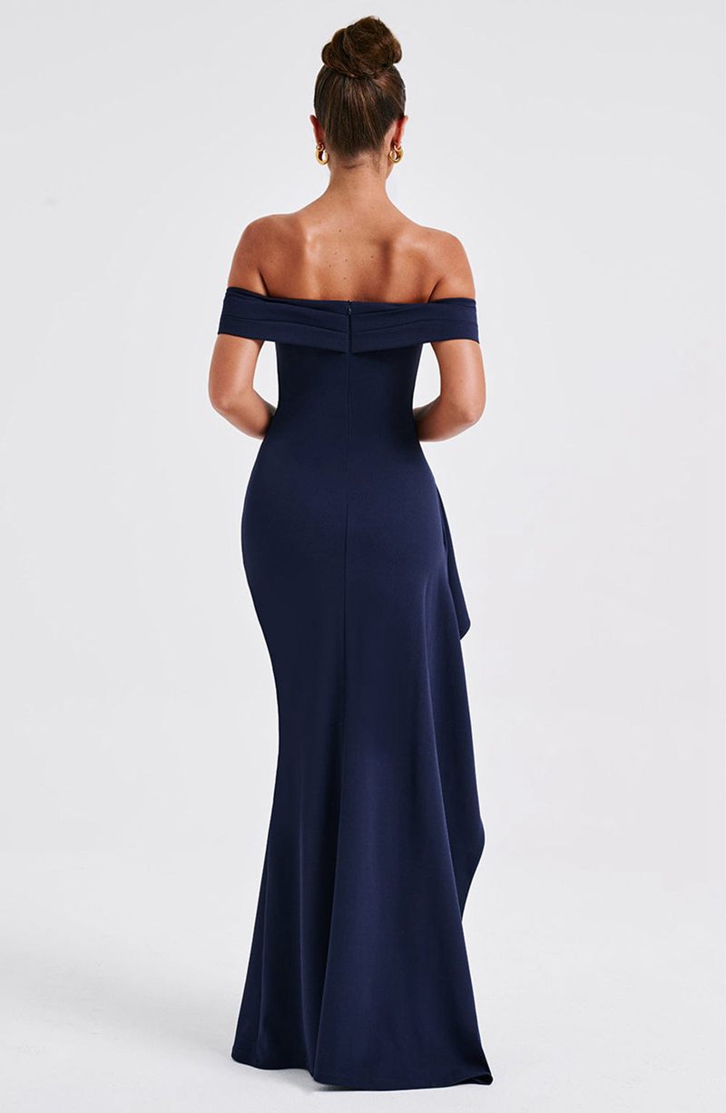 Babyboo Joyce Maxi Dress Navy USA | 682-HVXCUO