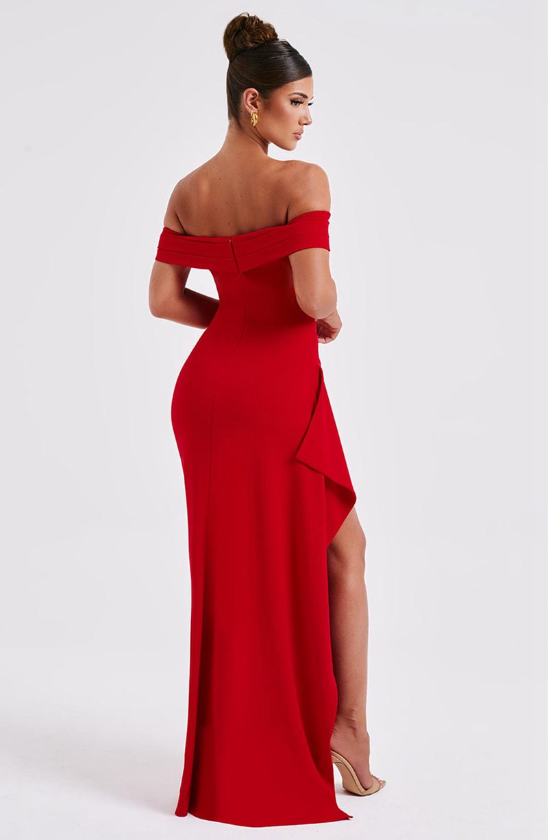 Babyboo Joyce Maxi Dress Red USA | 108-JYBZMT