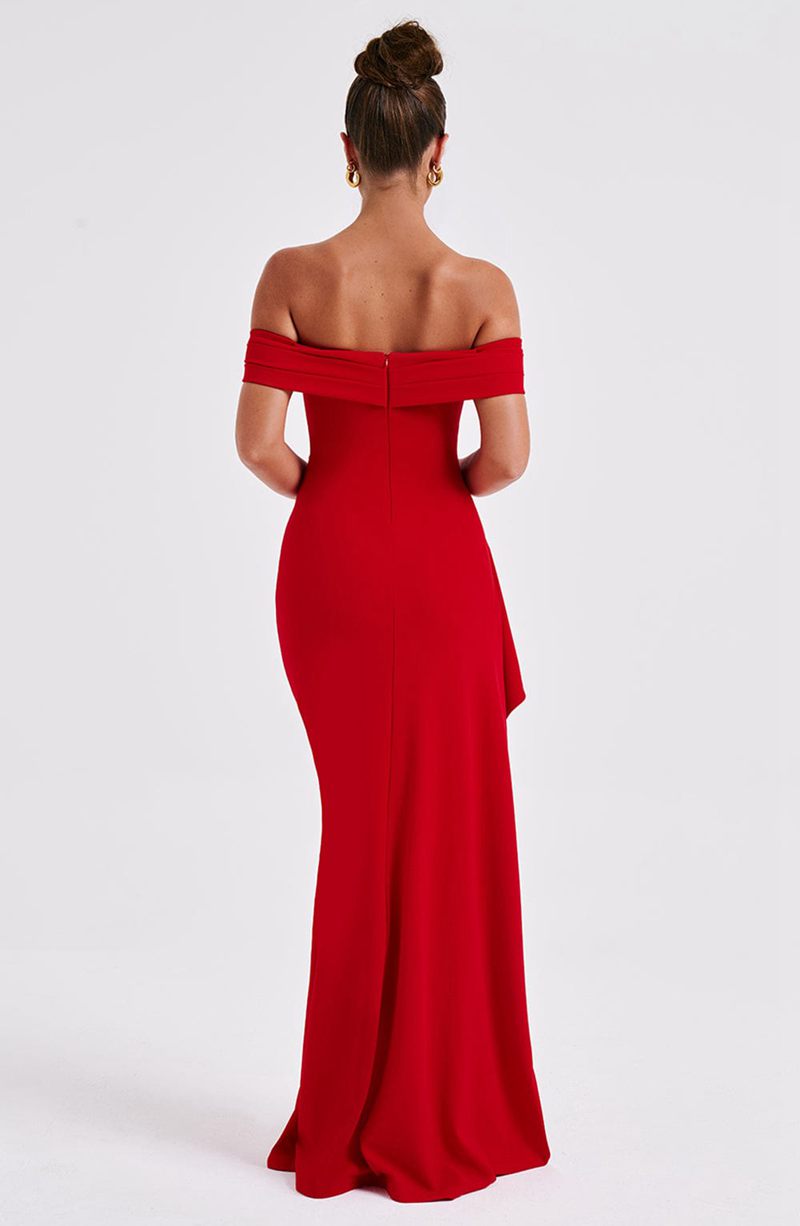 Babyboo Joyce Maxi Dress Red USA | 108-JYBZMT