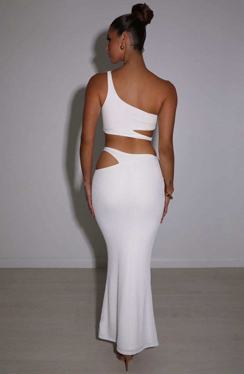 Babyboo Kaela Maxi Skirt White USA | 052-BFLECR