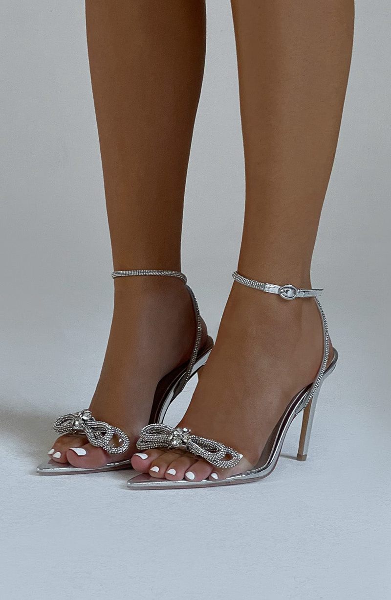 Babyboo Lucie Heels Silver USA | 097-EODXZJ