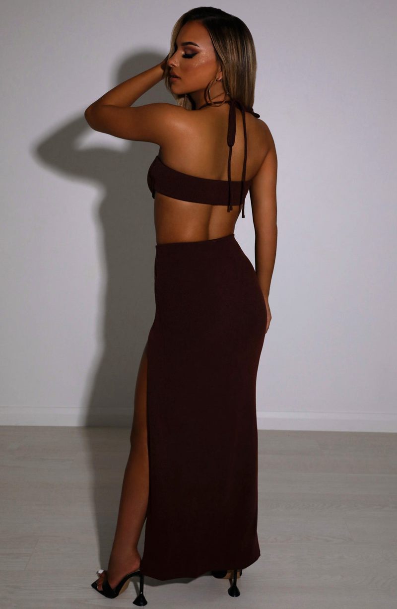 Babyboo Mariana Maxi Skirt Chocolate USA | 389-OHRWUS