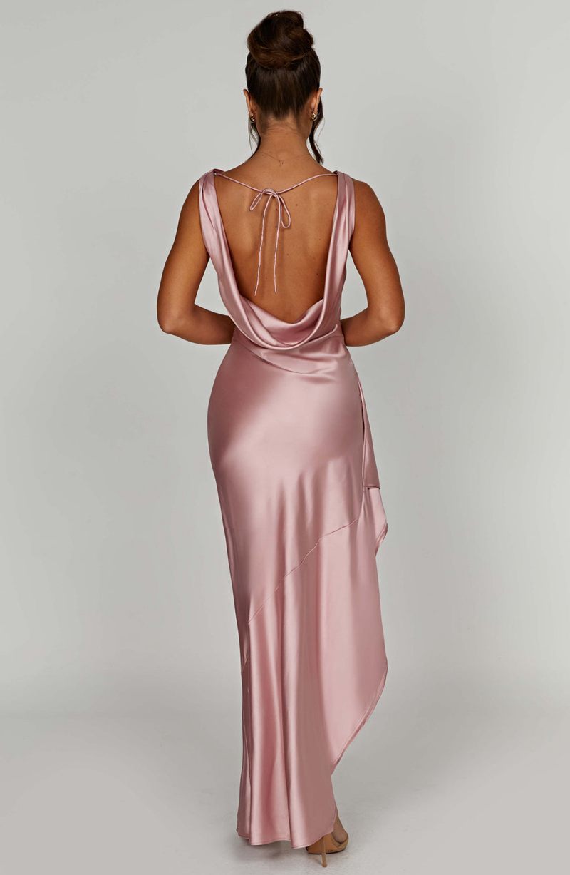 Babyboo Marilyn Maxi Dress Blush USA | 169-XOEGSW