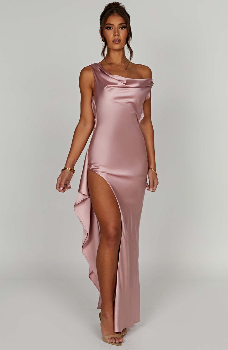 Babyboo Marilyn Maxi Dress Blush USA | 169-XOEGSW