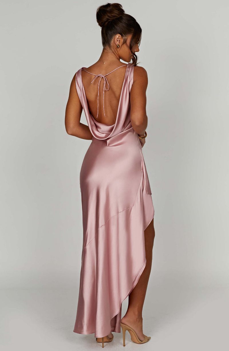 Babyboo Marilyn Maxi Dress Blush USA | 169-XOEGSW