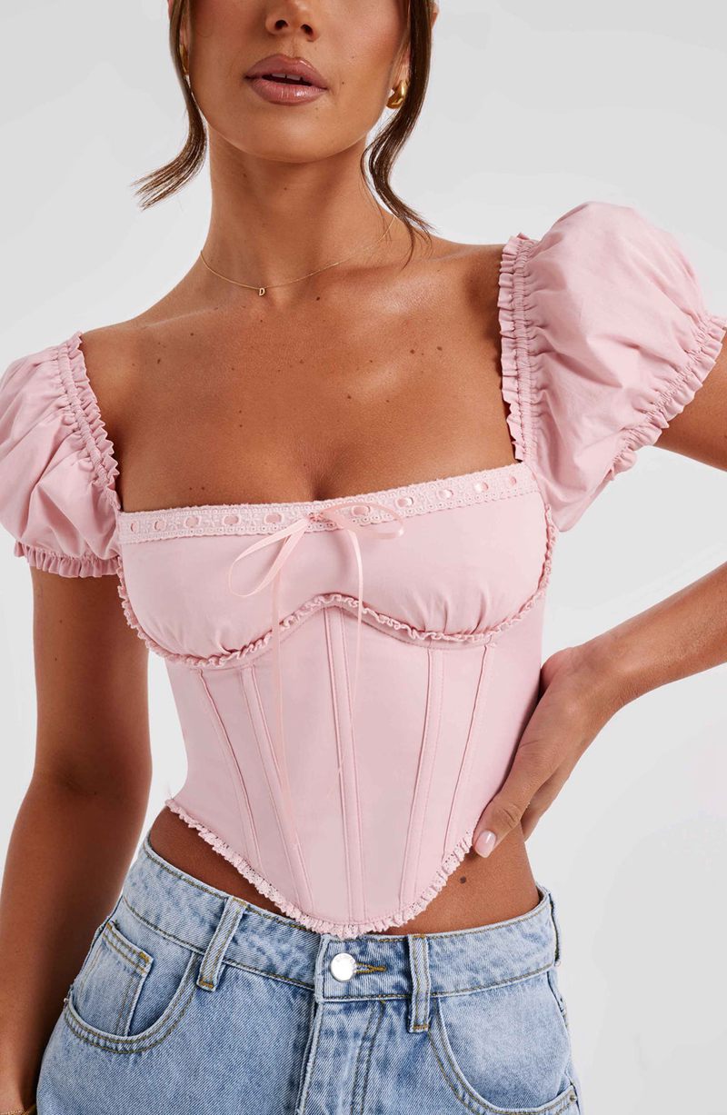 Babyboo Matilda Corset Blush USA | 782-LWSFXP