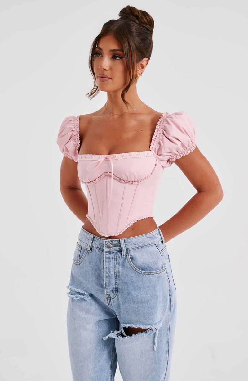 Babyboo Matilda Corset Blush USA | 782-LWSFXP