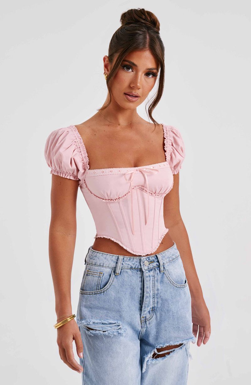 Babyboo Matilda Corset Blush USA | 782-LWSFXP