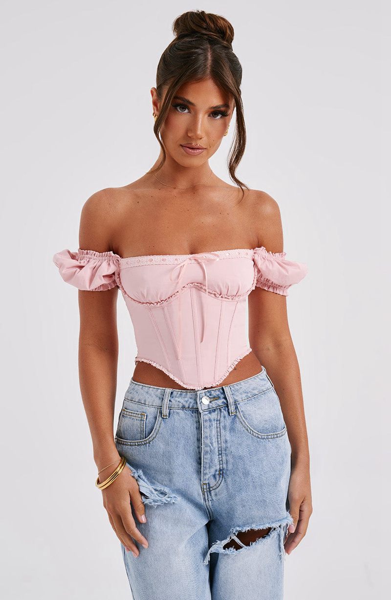 Babyboo Matilda Corset Blush USA | 782-LWSFXP